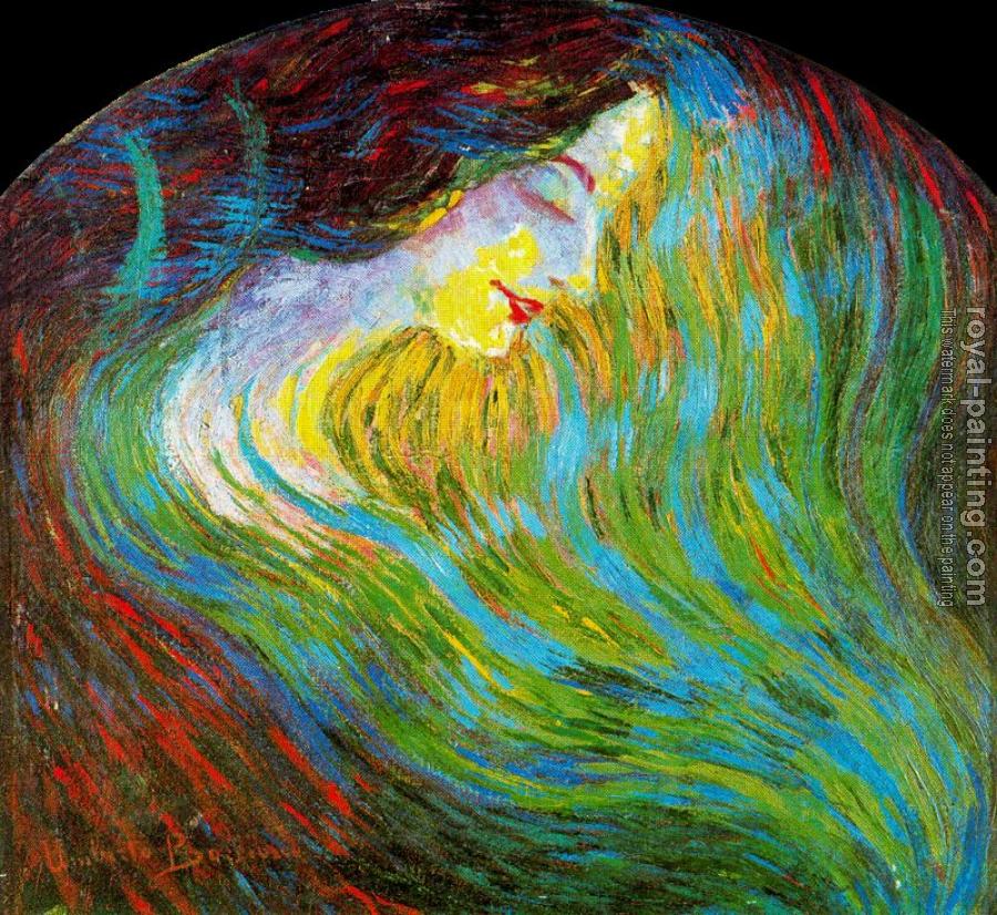 Umberto Boccioni : Study of a Feminine Face